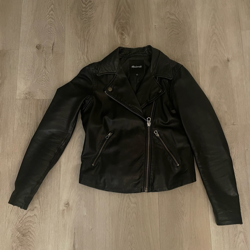 Madewell washed leather jacket